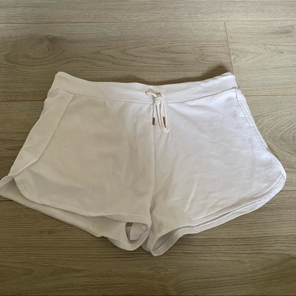 Calvin Klein white draw string lounge short
